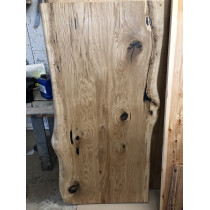 "Eiche rustikal spezial, wurmstichig, Massivholz Tischplatte, 120x60x4,5cm, einseitig Baumkante "Eiche rustikal spezial, wurmstichig, Massivholz Tischplatte, 120x60x4,5cm, einseitig Baumkante